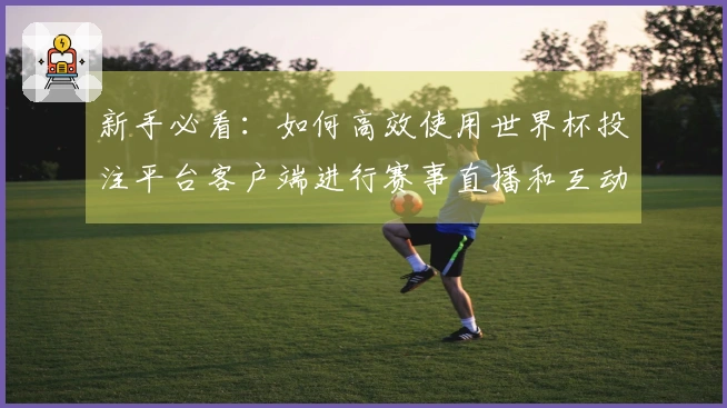 新手必看：如何高效使用世界杯投注平台客户端进行赛事直播和互动体验技巧